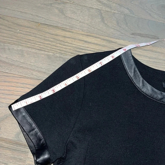 Women’s Madewell Black Short Sleeve Peplum Top with Black Trim. XS - Picture 8 of 8